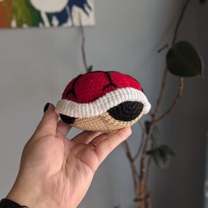 Crochet Red Mario Shell